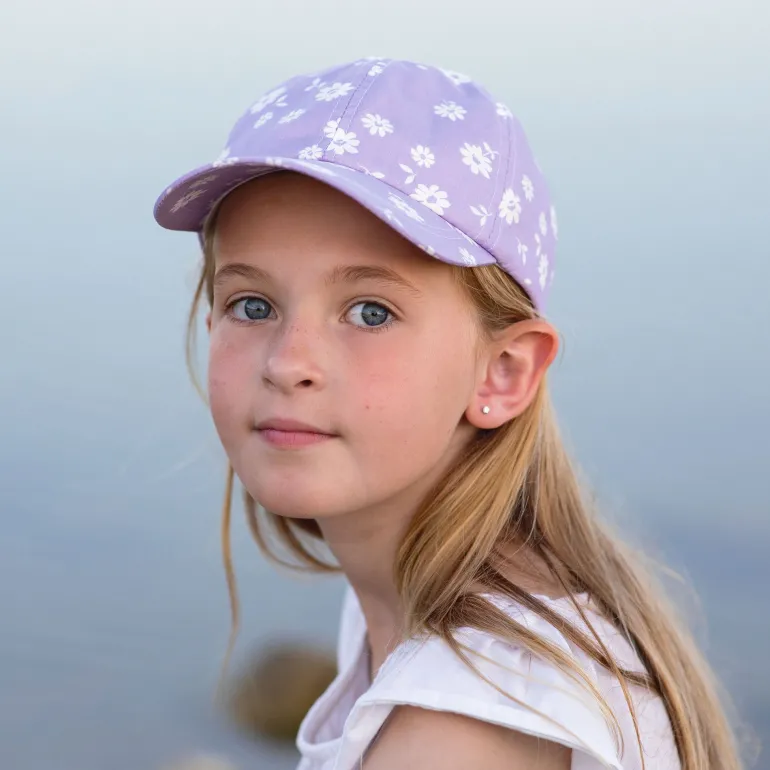 Kids Lite Baseball Caps | Purple Daisy