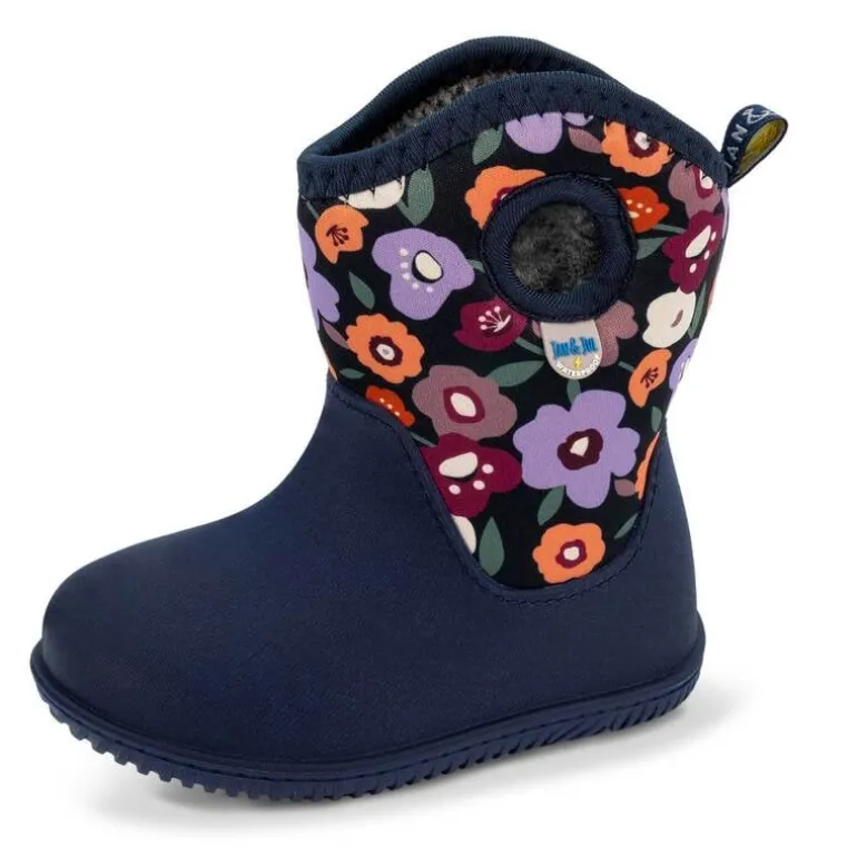 Kids Lite Waterproof Boots | Winter Flowers