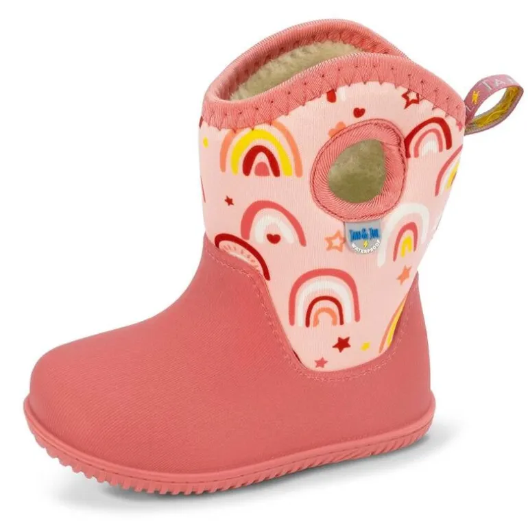 Kids Lite Waterproof Boots | Pink Rainbow
