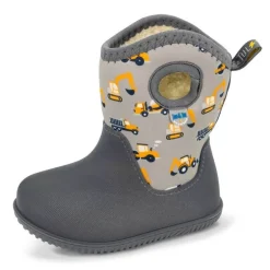 Kids Lite Waterproof Boots | Grey Construction