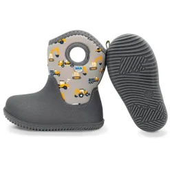 Kids Lite Waterproof Boots | Grey Construction