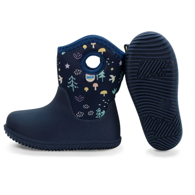Kids Lite Waterproof Boots | Navy Forest