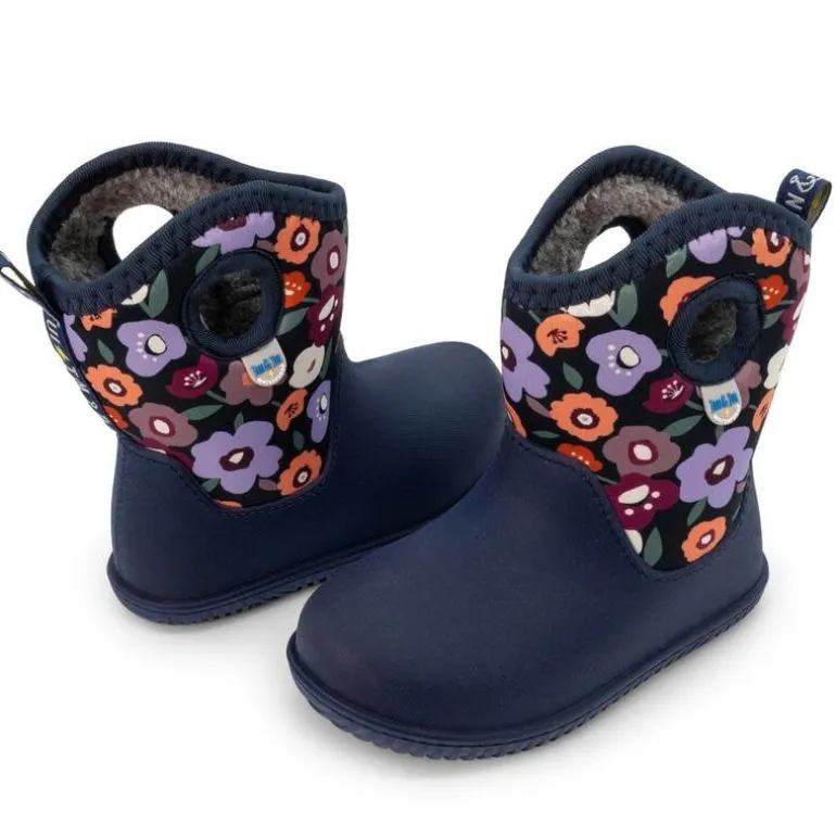 Kids Lite Waterproof Boots | Winter Flowers