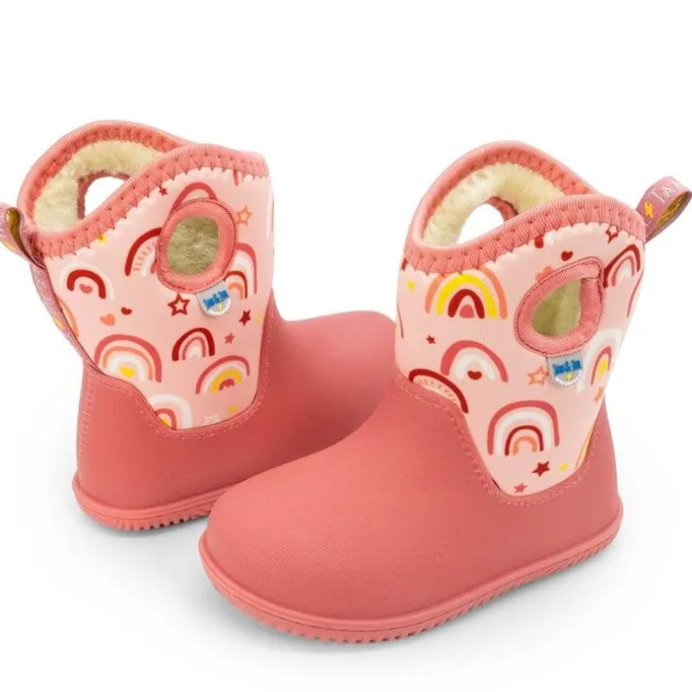 Kids Lite Waterproof Boots | Pink Rainbow
