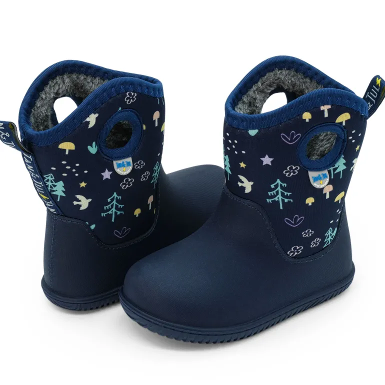 Kids Lite Waterproof Boots | Navy Forest
