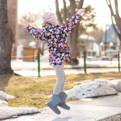 Kids Lite Waterproof Boots | Grey Birch