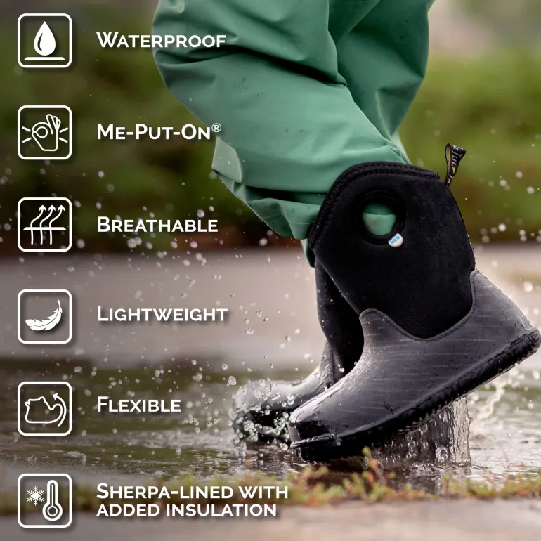 Kids Lite Waterproof Boots | Brown Birch