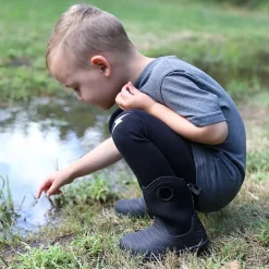 Kids Lite Waterproof Boots | Black Birch