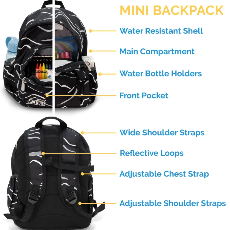 Kids Mini Backpacks | Grey Construction