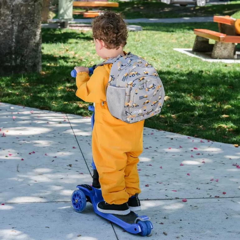 Kids Mini Backpacks | Grey Construction