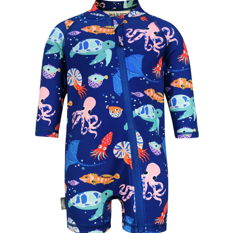 Kids One Piece UV Sun Suit | Sea Friends