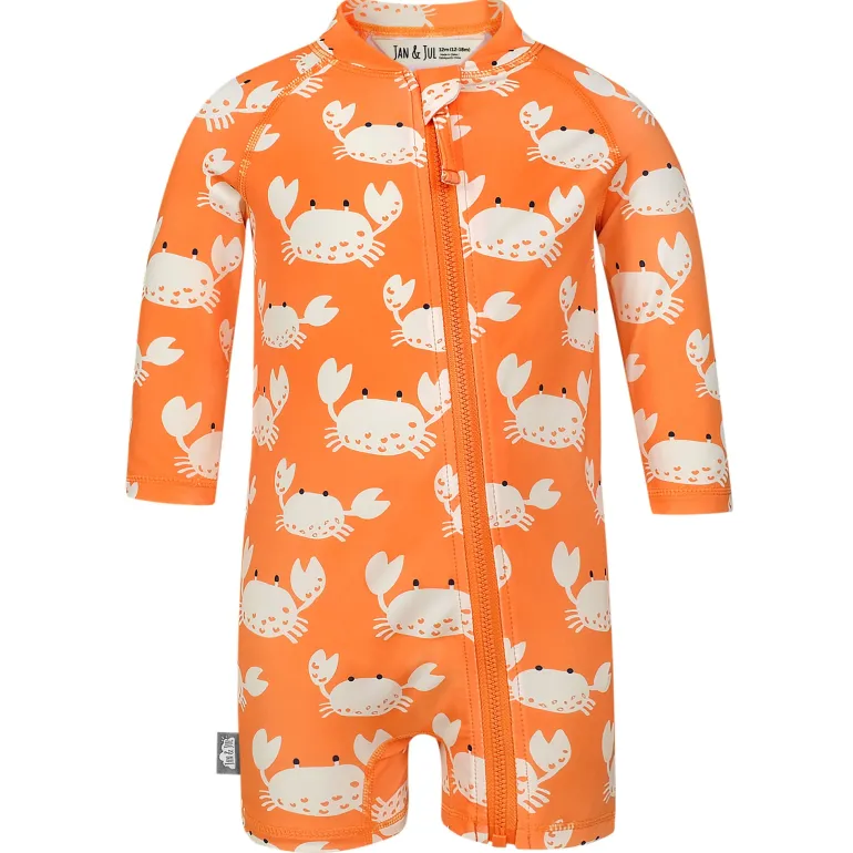 Kids One Piece UV Sun Suit | Crabby Crab
