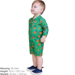 Kids One Piece UV Sun Suit | Pineapple Party