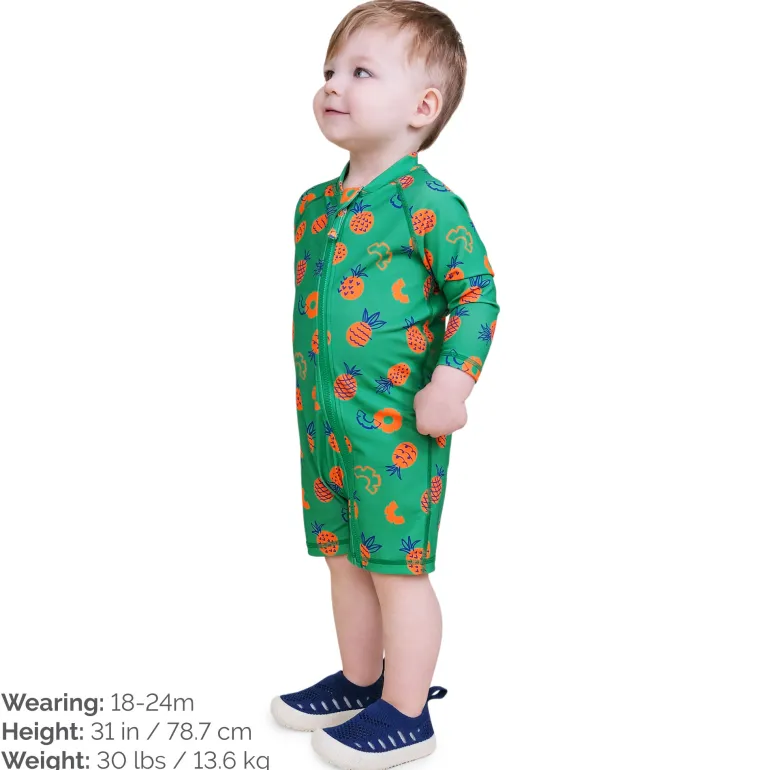 Kids One Piece UV Sun Suit | Pineapple Party