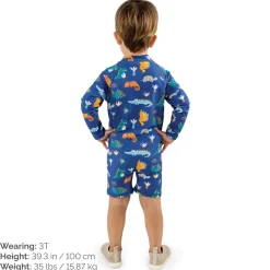 Kids One Piece UV Sun Suit | Dino Buddies