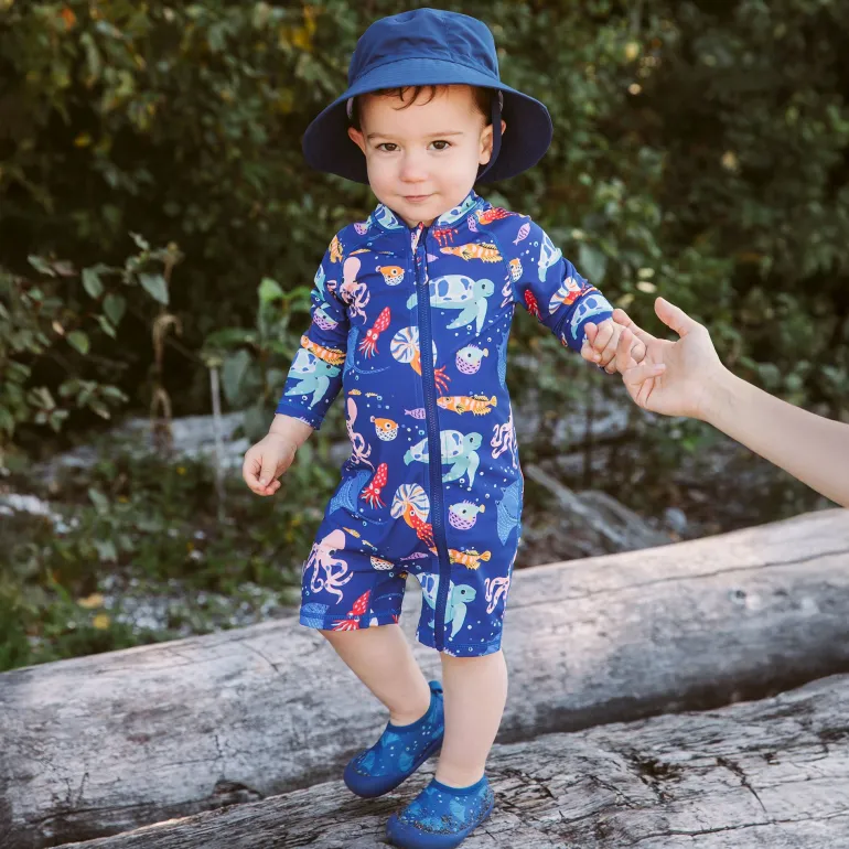 Kids One Piece UV Sun Suit | Sea Friends