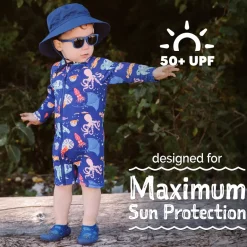 Kids One Piece UV Sun Suit | Sea Friends