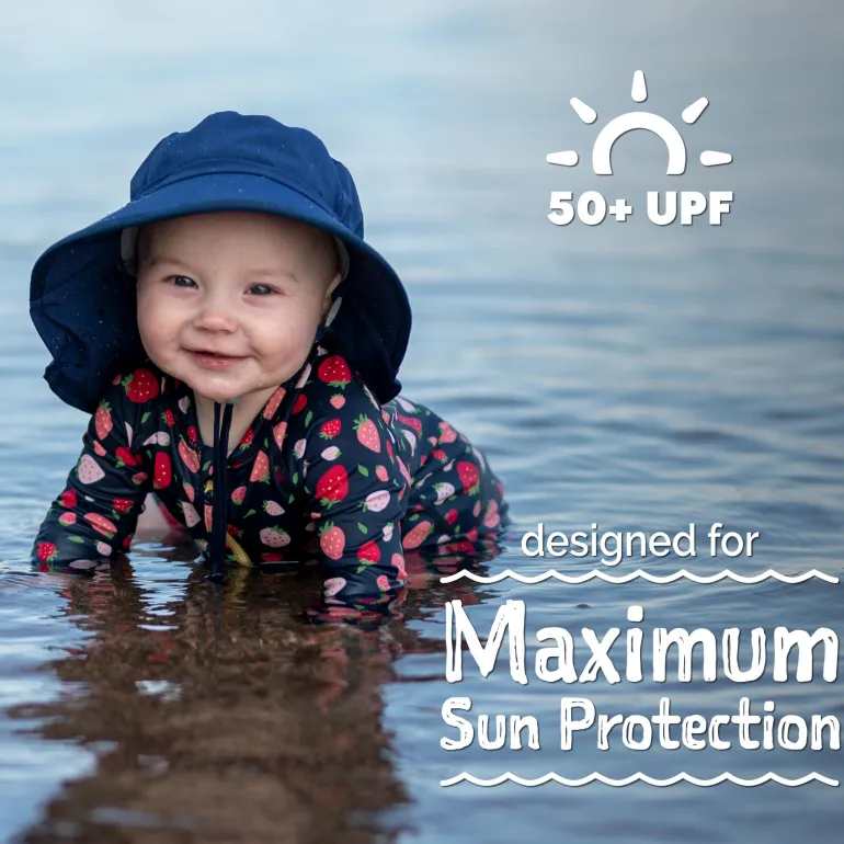 Kids One Piece UV Sun Suit | Strawberry
