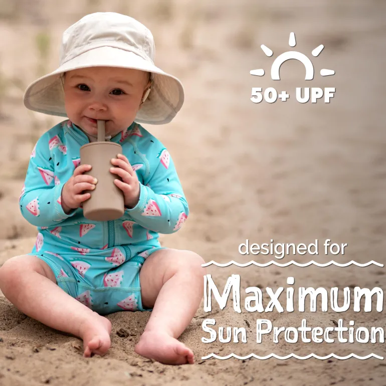 Kids One Piece UV Sun Suit | Watermelon
