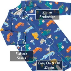 Kids One Piece UV Sun Suit | Dino Buddies