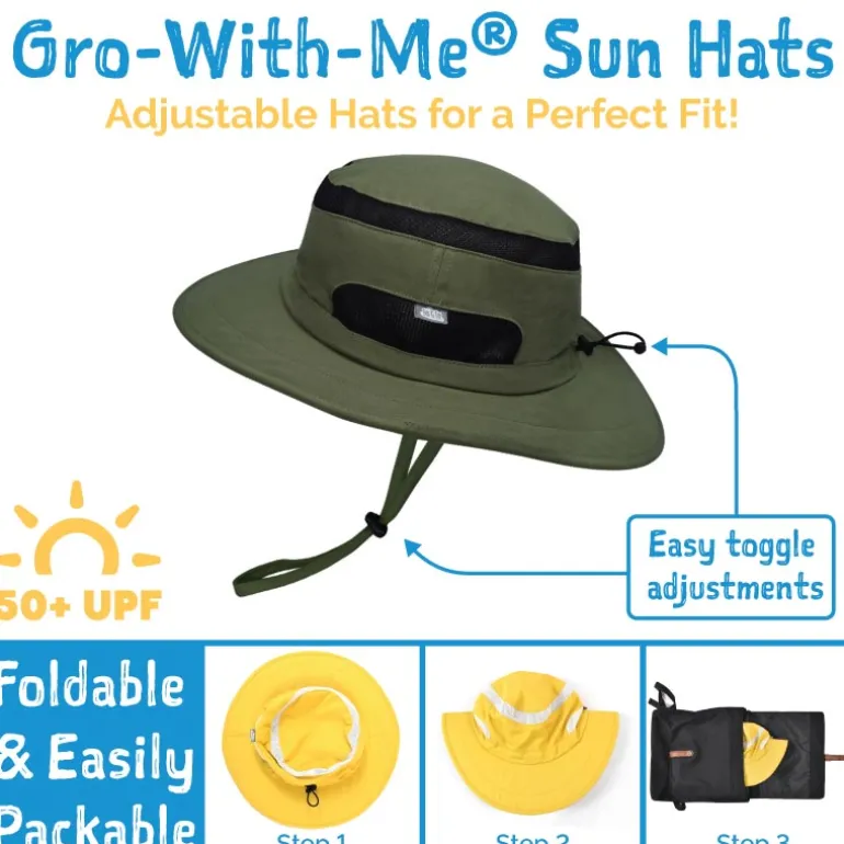 Kids Packable Hiking Hats | Beige