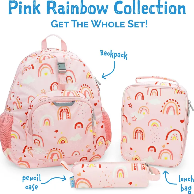 Kids Pencil Case | Pink Rainbow