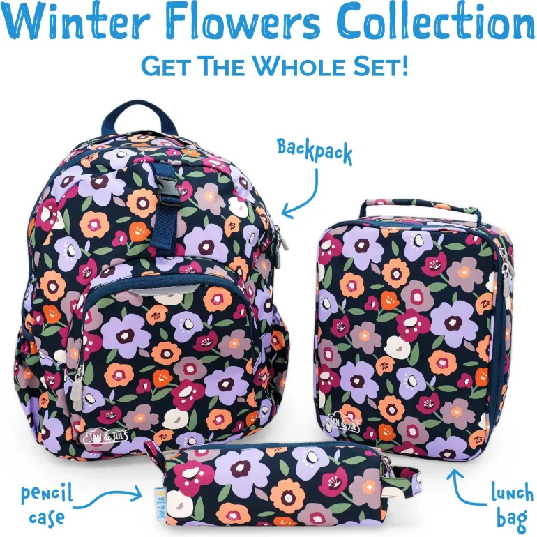Kids Pencil Case | Winter Flowers