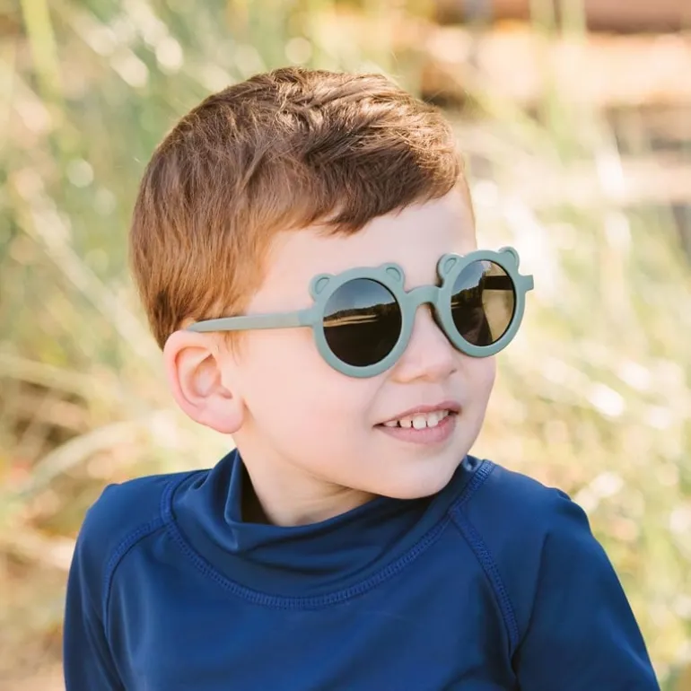 Kids Polarized Bear Sunglasses | Crocodile Green