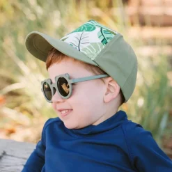 Kids Polarized Bear Sunglasses | Crocodile Green