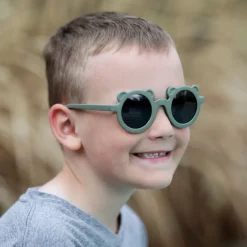 Kids Polarized Bear Sunglasses | Crocodile Green