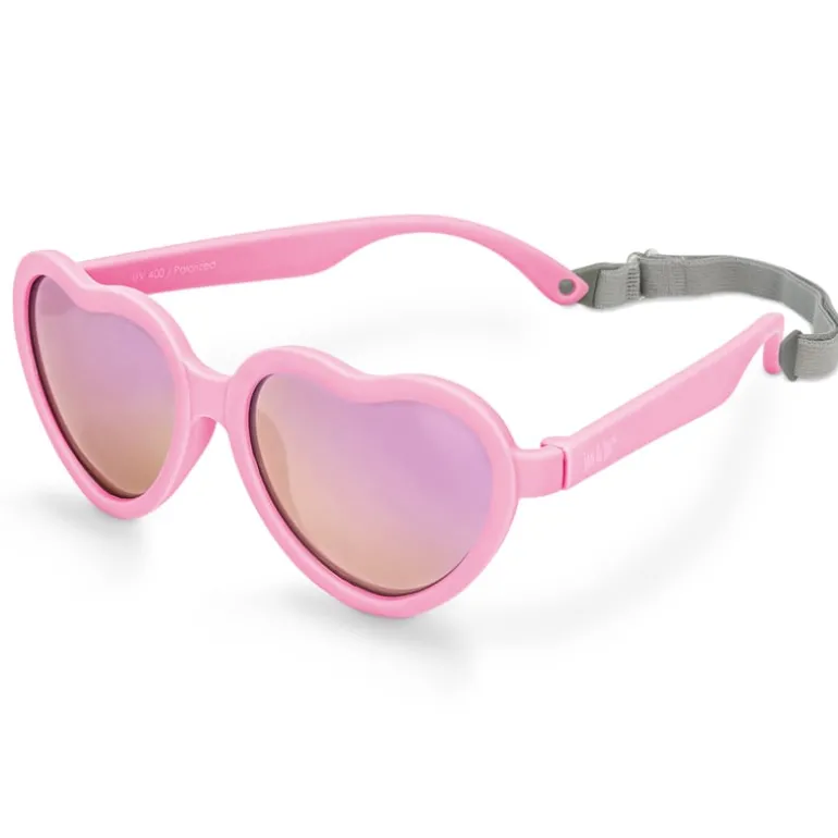 Kids Polarized Heart Sunglasses | Peachy Pink