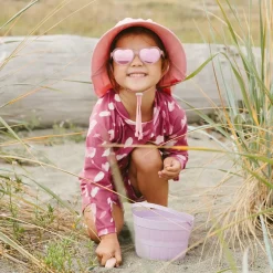 Kids Polarized Heart Sunglasses | Frosty Lavender