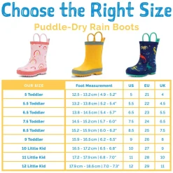 Kids Rubber Rain Boots | Yellow