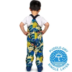 Kids Single Layer Rain Overalls | Jungle Nights