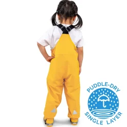 Kids Single Layer Rain Overalls | Yellow