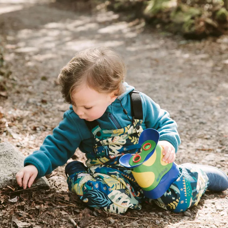 Kids Single Layer Rain Overalls | Jungle Nights