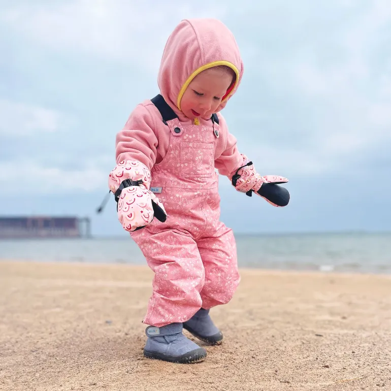 Kids Single Layer Rain Overalls | Prairie Flowers
