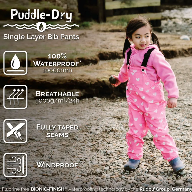 Kids Single Layer Rain Overalls | Jungle Nights