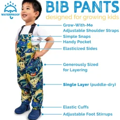 Kids Single Layer Rain Overalls | Yellow