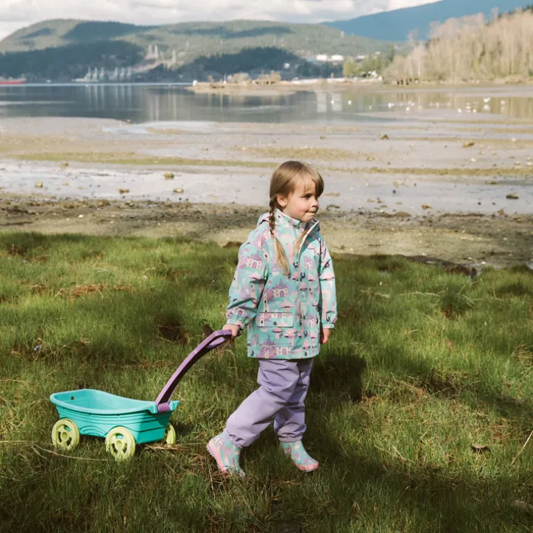Kids Single Layer Rain Pants | Lavender