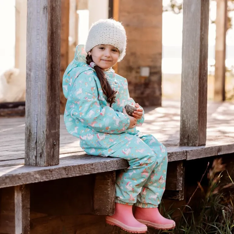 Kids Single Layer Rain Pants | Unicorn
