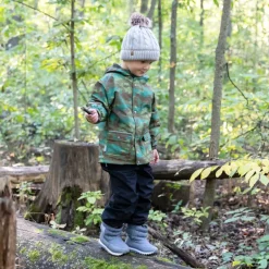 Kids Single Layer Rain Pants | Black