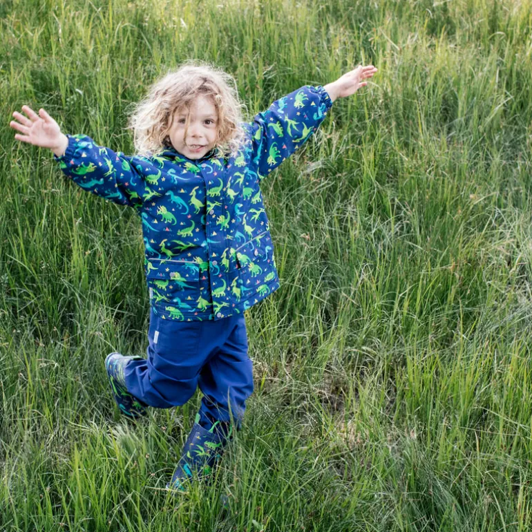 Kids Single Layer Rain Pants | Nebula Blue