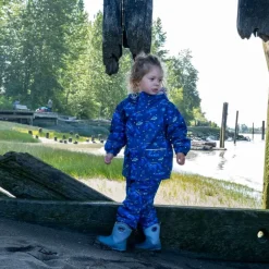Kids Single Layer Rain Pants | Constellations