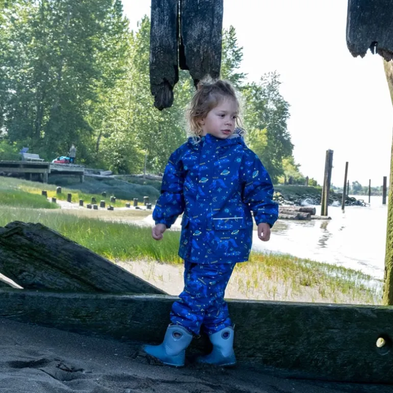 Kids Single Layer Rain Pants | Constellations