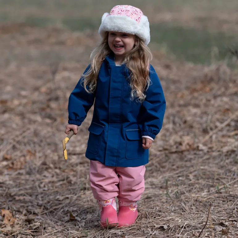 Kids Single Layer Rain Pants | Dusty Pink