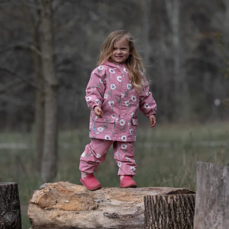 Kids Single Layer Rain Pants | White Tulip