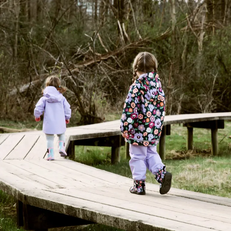 Kids Single Layer Rain Pants | Lavender