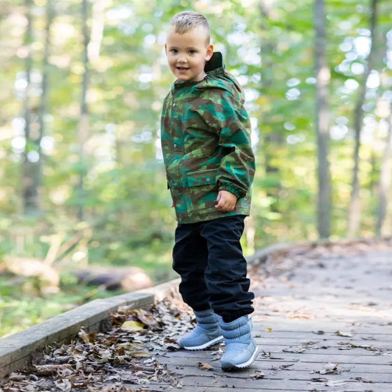 Kids Single Layer Rain Pants | Black