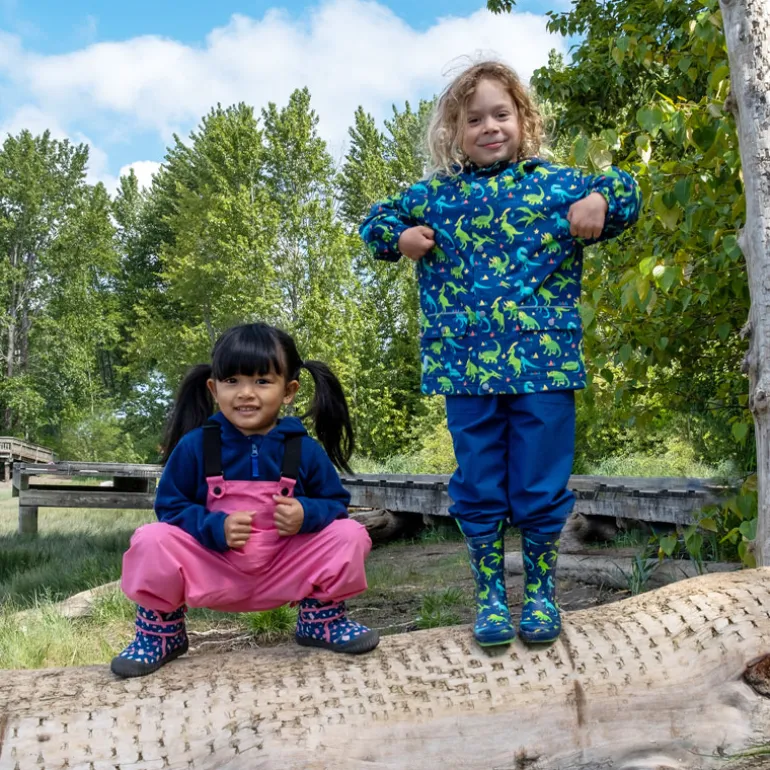 Kids Single Layer Rain Pants | Nebula Blue
